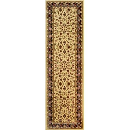 Infinity Home Infinity Home 549322 Barclay Sarouk 2 ft. 3 in. x 7 ft. 3 in. Runner Rug in Ivory 549322